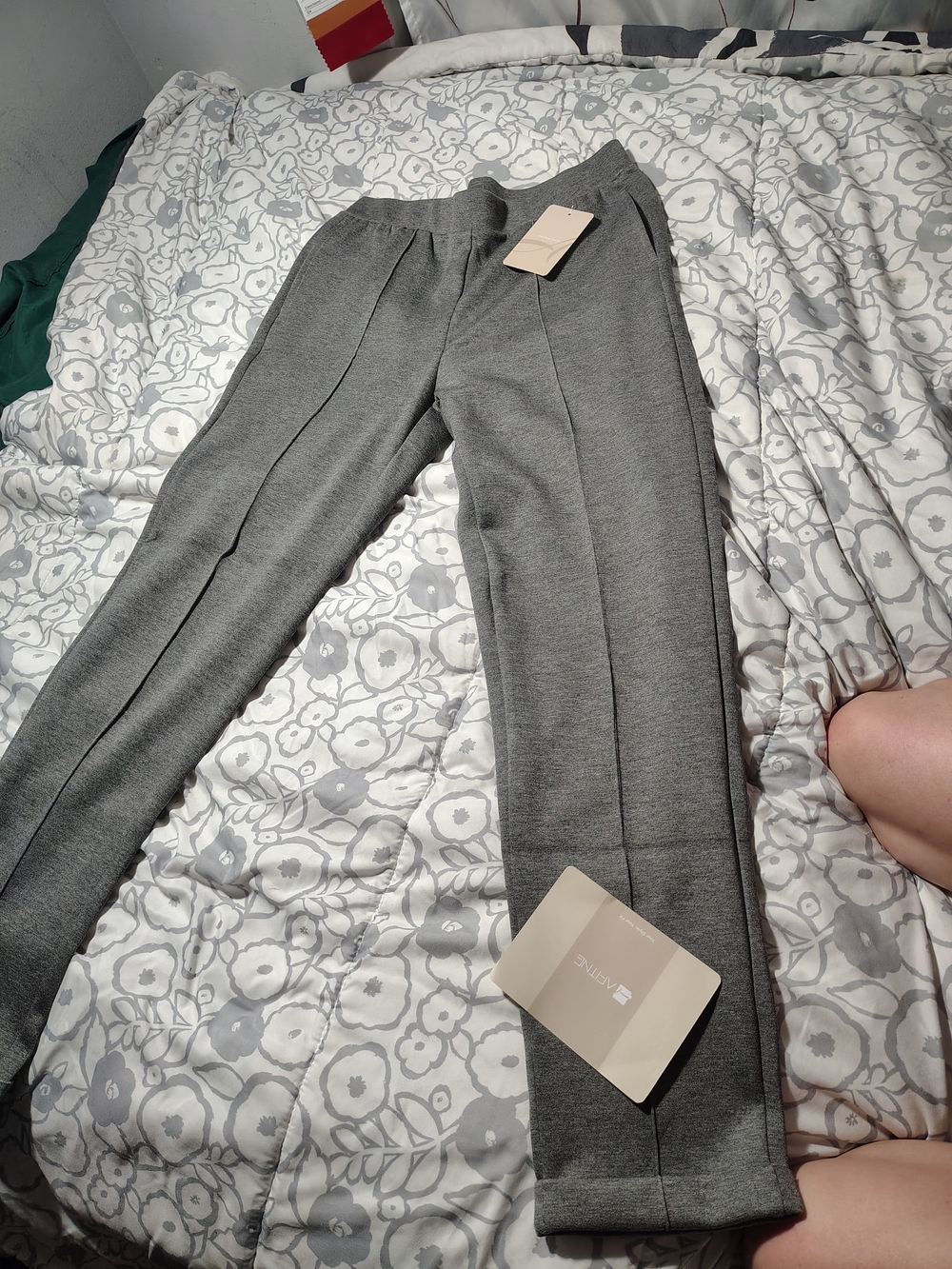 Women's Grey Ponte Legging Pants